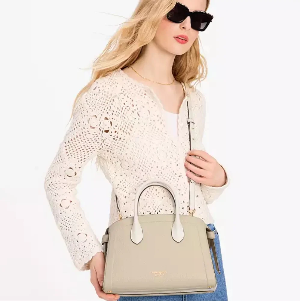 SALE🎉HOST PICK 🎉 KATE SPADE Knott Color blocked Medium Zip Top Satchel - Picture 5 of 15